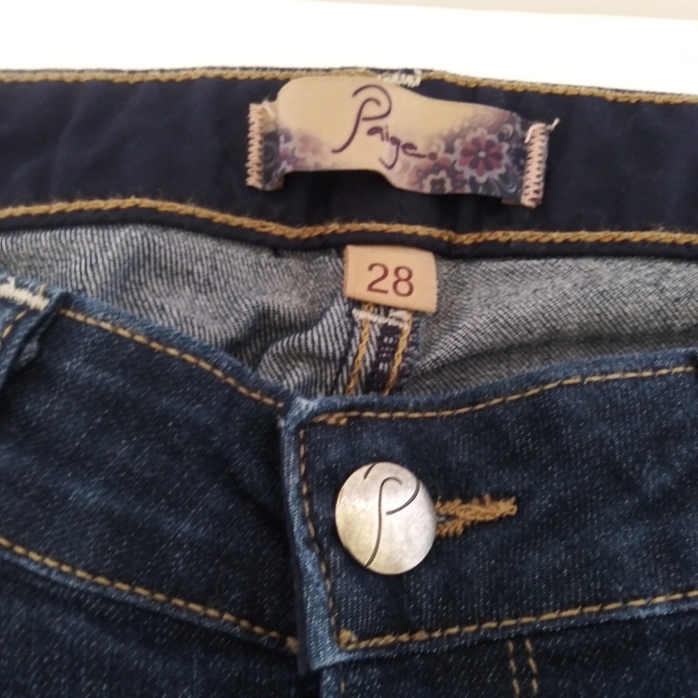 Paige "Peg Skinny" Low-rise Jeans